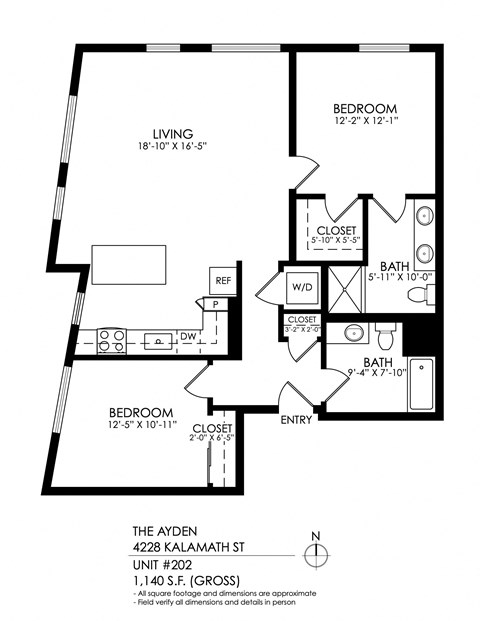 a floor plan of the upper level of a house with a bedroom and a bathroom